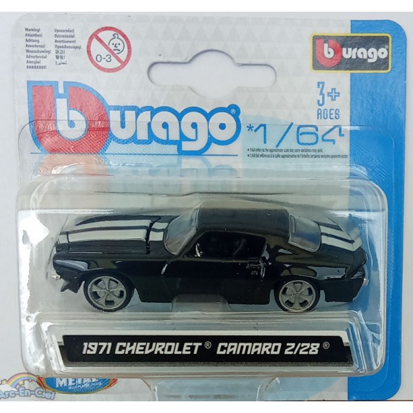 Bburago Véhicule Miniature 1971 Chevrolet Camaro 2/28