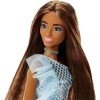 Poupée Barbie Brune en Mini Robe à Paillettes Ciel