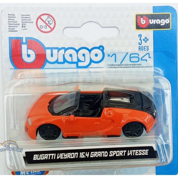 Bburago Véhicule Miniature Bugatti Veyron 16.4 Grand Sport Vitesse