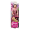 Poupée Barbie Brune avec Robe Scintillante Rose