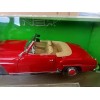 Voiture miniature Mercedes Benz 190 SL 1955 cabriolet rouge 1:18 de Welly - Rayon Braderie