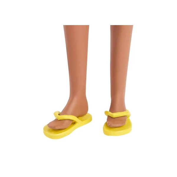 Poupée Barbie Loves the Ocean Brune en Tenue de Plage - tongs