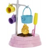 Coffret Poupée Barbie It Takes Two Avec Figurine Lapin et Accessoires Camping