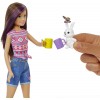 Coffret Poupée Barbie It Takes Two Avec Figurine Lapin et Accessoires Camping