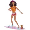 Poupée Barbie Coffret Surf avec Chiot et Accessoires