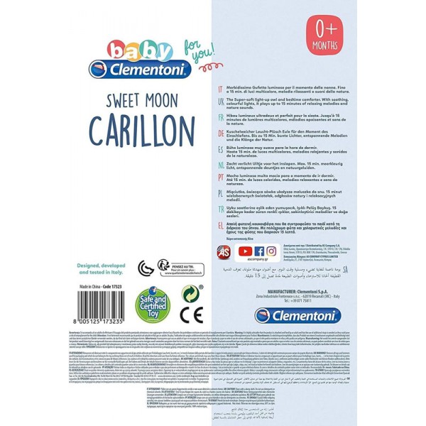 Hochet Lune Musicale Sleepy Moon Clementoni Baby