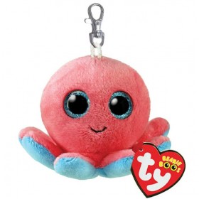 Peluche Ty Beanie Boo's Clip Sheldon la Pieuvre Porte-Clés