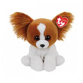 Peluche Ty Classic Beanie Barks le Chien Papillon 25cm