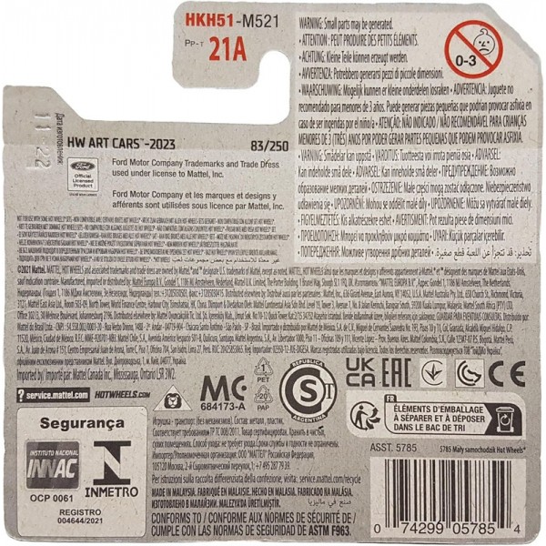 Hot Wheels Véhicule Miniature '08 Ford Focus - HW Art Cars HKH51