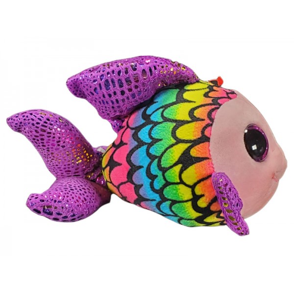 Peluche Ty Beanie Boos Flippy Le Poisson Multicolore 15cm