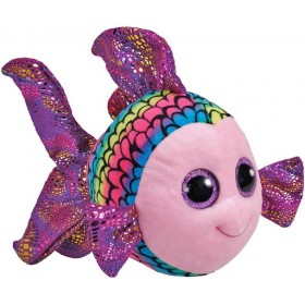 Peluche Ty Beanie Boos Flippy Le Poisson Multicolore 15cm