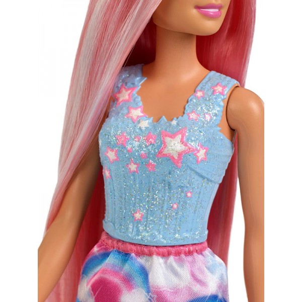 Poupée Barbie Dreamtopia Princesse Rainbow aux Cheveux Roses Magiques