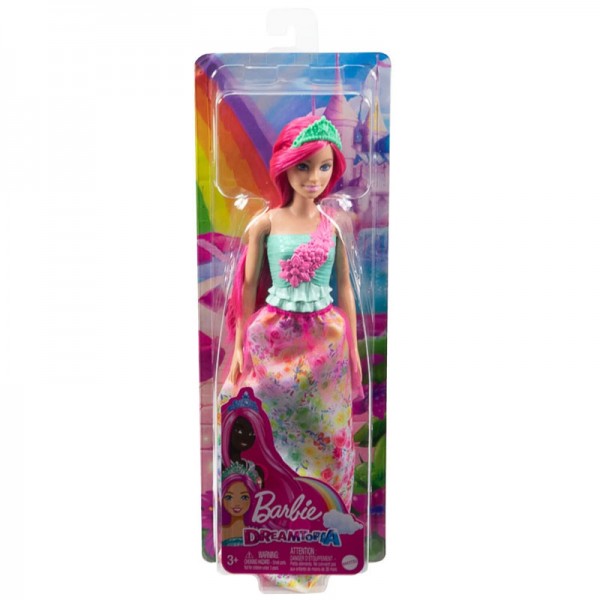 Poupée Barbie Dreamtopia Princesse aux Cheveux Rose Foncé