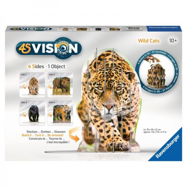Puzzle 4S Vision Félins Wild Cats - 37 Pièces