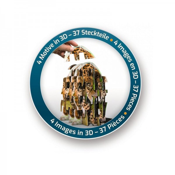 Puzzle 4S Vision Félins Wild Cats - 37 Pièces