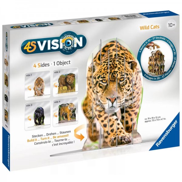 Puzzle 4S Vision Félins Wild Cats - 37 Pièces