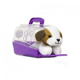 My Play House Pet Carry Case avec Peluche - Chien Chat au Choix