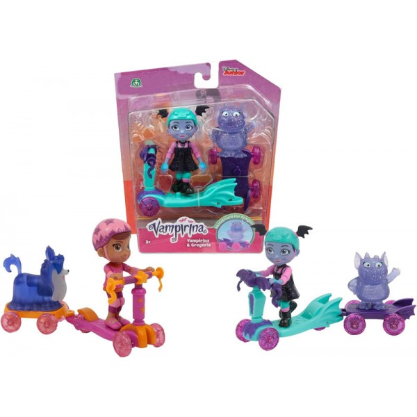 Set Figurine Disney Vampirina avec Scooter - 2 Modèles au Choix