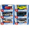 Véhicules Miniatures Bburago Street Fire 1:43 - Assortiment de 6