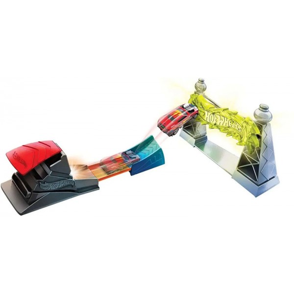 Hot Wheels Piste de Cascades La Tour Electrique avec Voiture HW