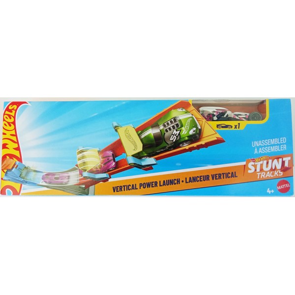 Hot Wheels Lanceur Vertical Puissant avec Véhicule HW