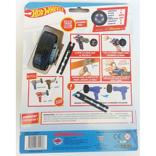 Hot Wheels Pistolet Lanceur de Roues - Night Shifter