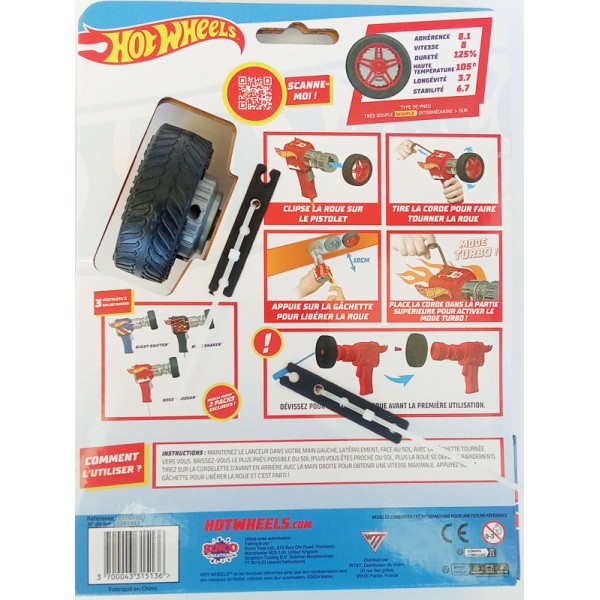 Hot Wheels Pistolet Lanceur de Roues - Roger Dodger
