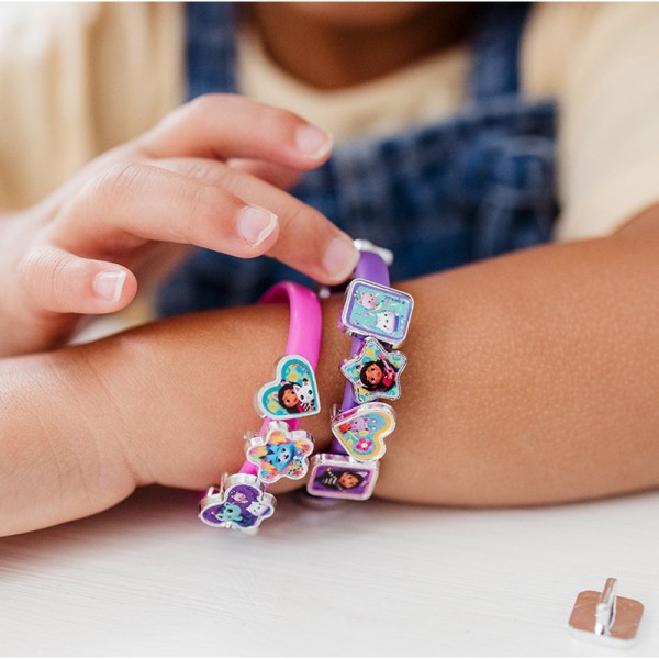 Kit Gabby's Dollhouse 3 Bracelets avec 18 Charms DIY