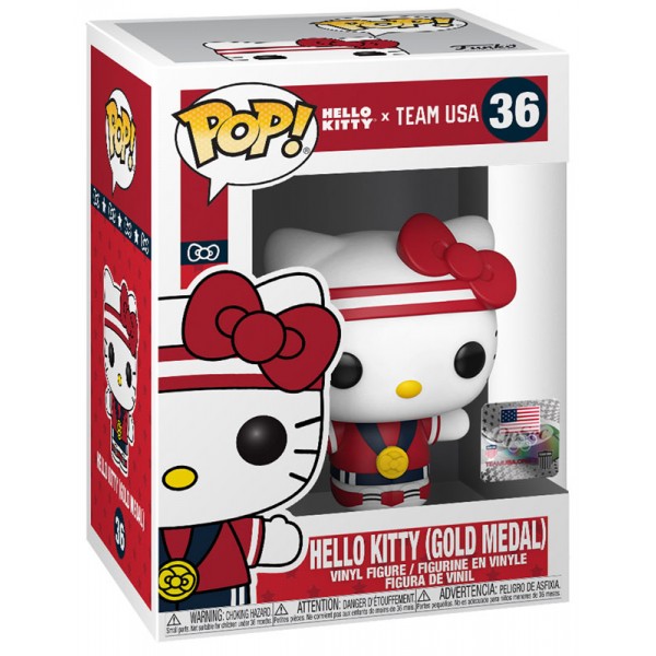 Figurine POP! Sanrio Hello Kitty Médaille d'Or - FUNKO 36