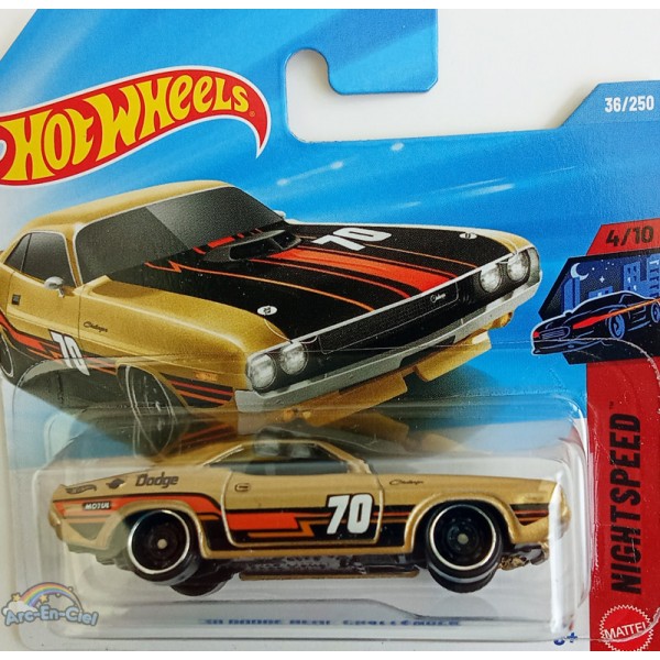 Hot Wheels Véhicule Miniature '70 Dodge Hemi Challenger JJJ07