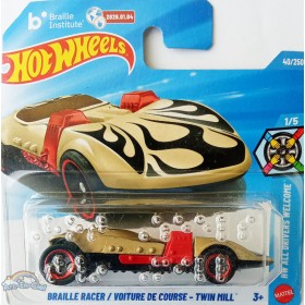 Hot Wheels Véhicule Miniature Braille Racer JJJ11