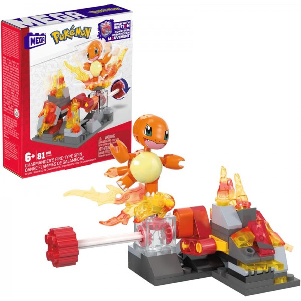 MEGA Pokémon Danse Flammes de Salamèche 81 pièces