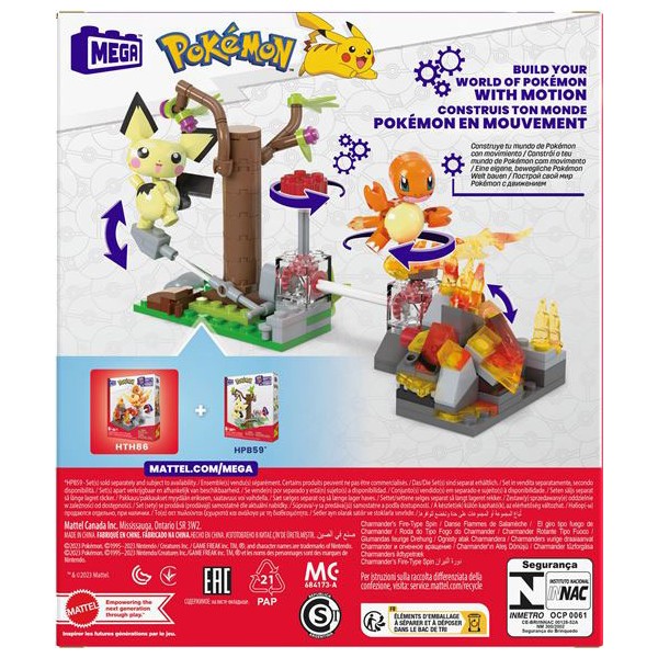 MEGA Pokémon Danse Flammes de Salamèche 81 pièces