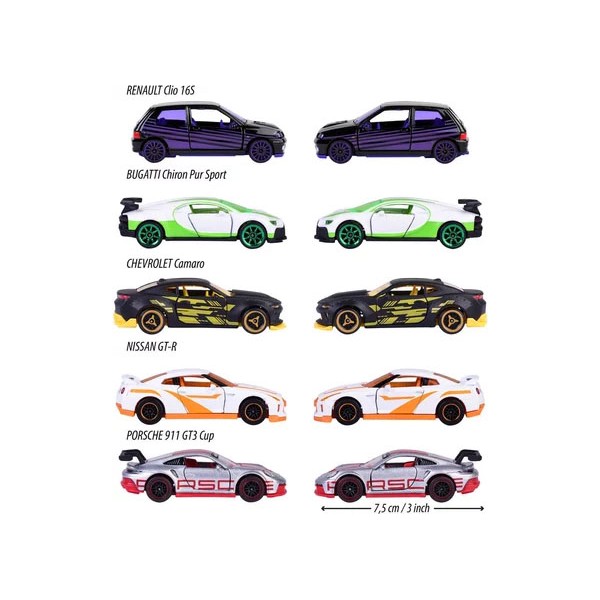 Majorette Coffret 5 Voitures Edition Limitée