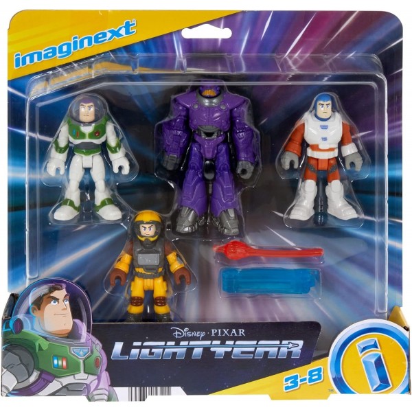 Imaginext Disney Pixar Toy Story - Coffret 4 Figurines Articulés - Mission Buzz L'Eclair