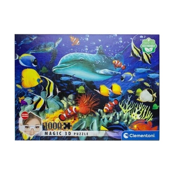 Puzzle Magic 3D Dauphin 1000 Pièces - Clementoni 61681