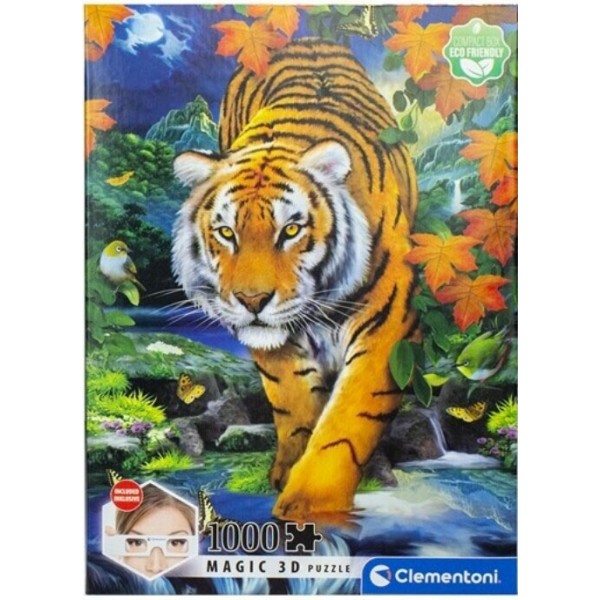 Puzzle Magic 3D Tigre 1000 Pièces - Clementoni 81677