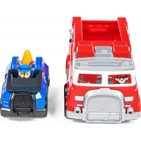 Véhicules Pat Patrouille 2 En 1 - Pack Camion De Pompiers