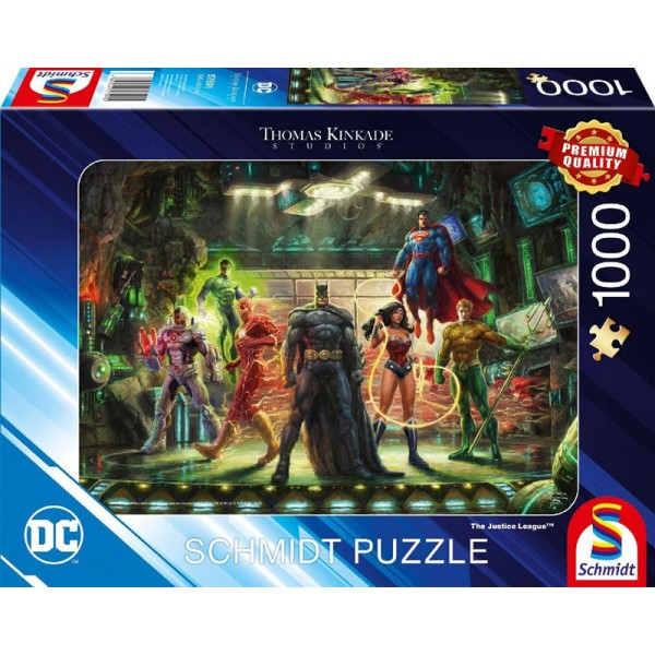 Puzzle Schmidt 1000 Pièces - DC Justice League by Thomas Kinkade