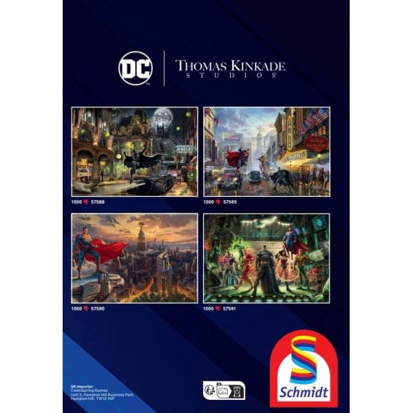 Puzzle Schmidt 1000 Pièces - DC Justice League by Thomas Kinkade