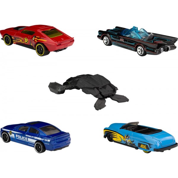 Hot Wheels Coffret 5 Véhicules Miniatures Batman