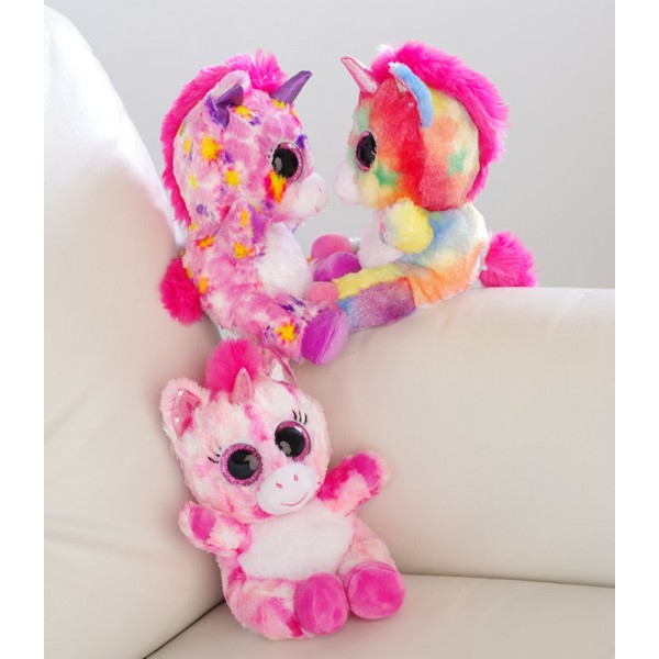 Peluche Licorne Lashy Multicolore 15cm - BAUER