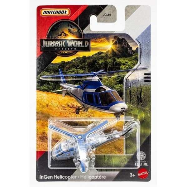 Véhicule Matchbox Jurassic World Ingen Hélicoptére