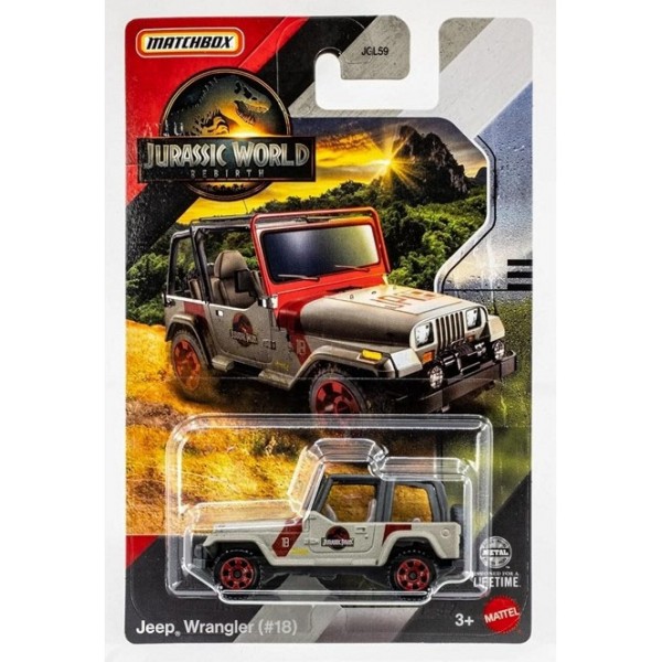 Véhicule Matchbox Jurassic World Jeep Wrangler (#18)