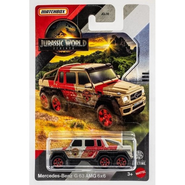 Véhicule Matchbox Jurassic World Mercedes Benz G 63 AMG 6x6