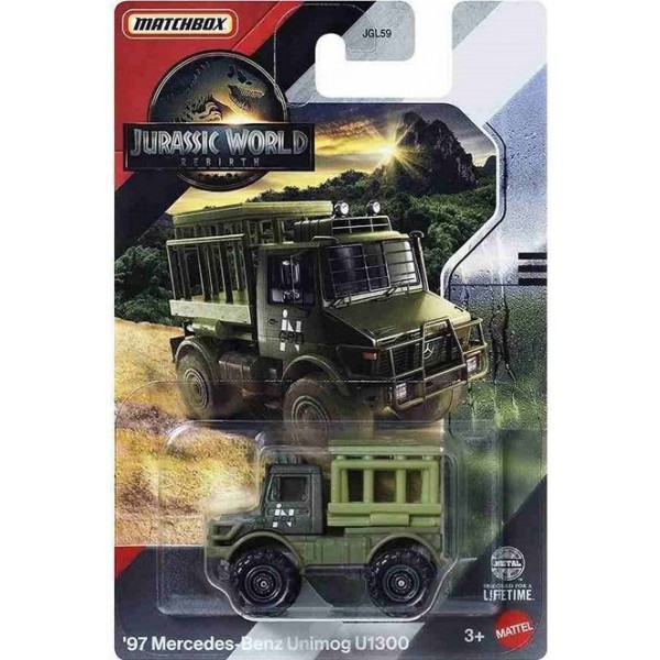 Véhicule Matchbox Jurassic World Mercedes Benz Unimog U1300
