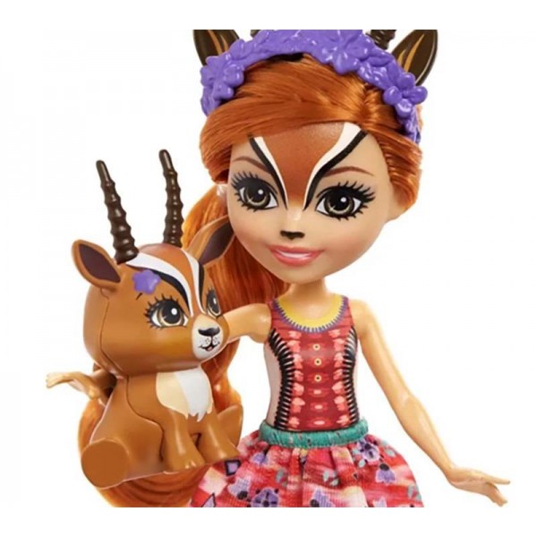 Enchantimals Poupée 15cm - Gabriela Gazelle et Spotter