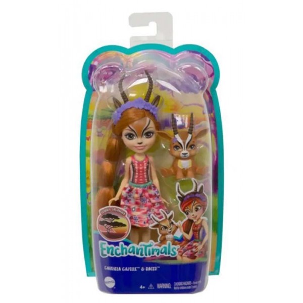 Enchantimals Poupée 15cm - Gabriela Gazelle et Spotter