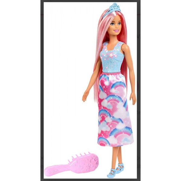 Poupée Barbie Dreamtopia Princesse aux Cheveux Roses