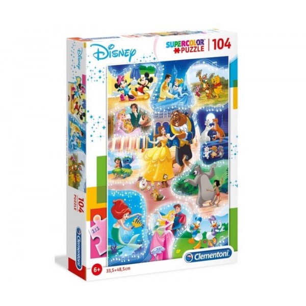 Puzzle Disney Dance Time 104 pièces - Clementoni